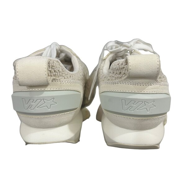 Vintage Havana Women's Woven Knit Lace-Up Sneakers Beige White Textured Sole 5.5 - Picture 3 of 11